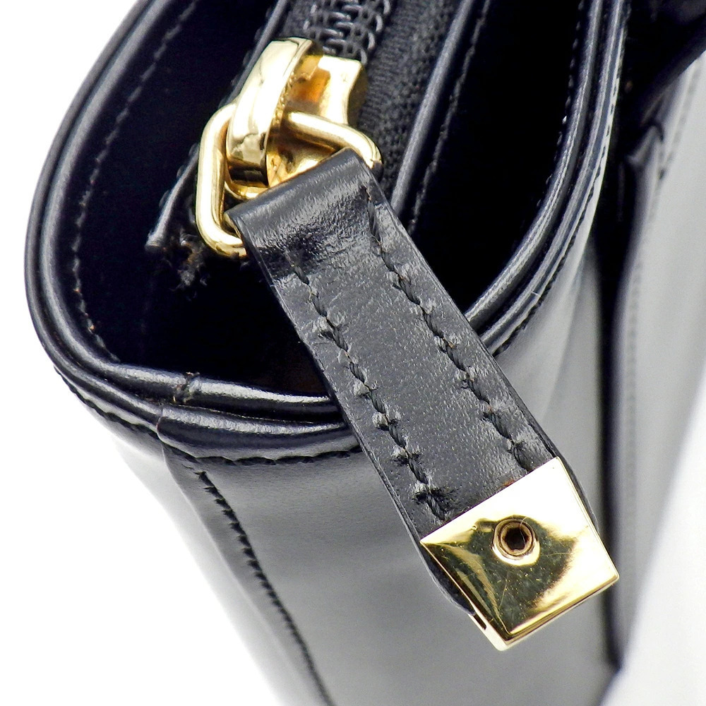 Loewe handbag embossed black leather